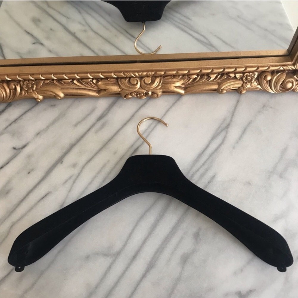 CHANEL CC Gold Hardware Black Felt Shirt Hanger - Picture 3 of 4